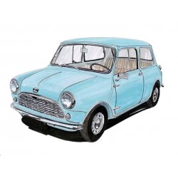 Austin Mini 850 Bleue