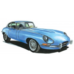 Jaguar Type E Bleue