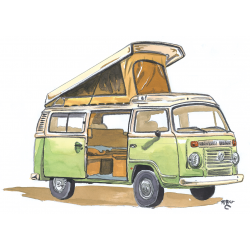 VW Volkswagen Combi T2 Vert