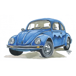 VW Volkswagen Coccinelle Bleue