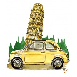 Fiat 500 Jaune