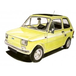 Fiat 126 Jaune