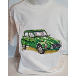 T-shirt Citroën Dyane verte