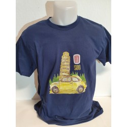 T-shirt Fiat 500 jaune