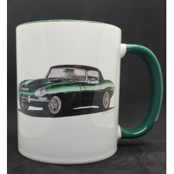 Mug Jaguar Type E Verte