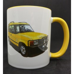 Mug Land Rover Discovery Jaune