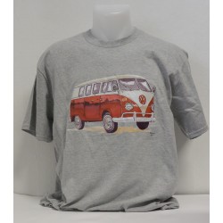 T-shirt VW Combi T1 Rouge