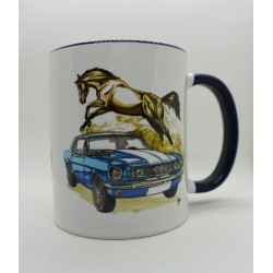 Mug Mustang bleue