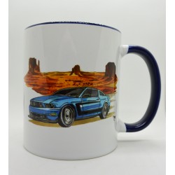 Mug Ford Mustang bleu avec...
