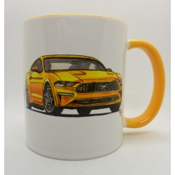 Mug Ford Mustang jaune