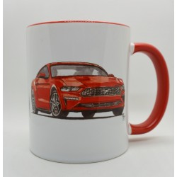 Mug Ford Mustang rouge