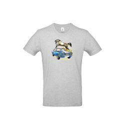 T-shirt Ford Mustang Bleue