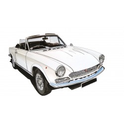 Fiat 124 Cabriolet Blanche