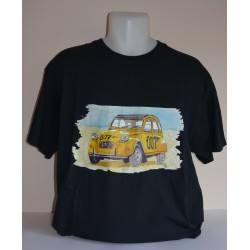 T-shirt Citroën 2CV 007 Jaune