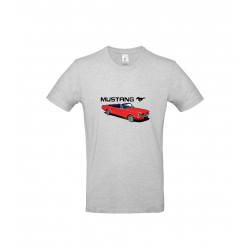 T-shirt Ford Mustang Rouge