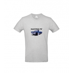 T-shirt Ford Mustang Bleue