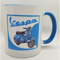 Mug - Vespa Bleue avec Logo...
