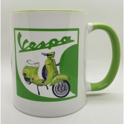 Mug - Vespa Verte avec logo...