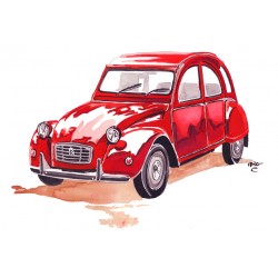 Citroën 2CV Rouge