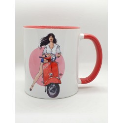 Mug Vespa Pin-Up