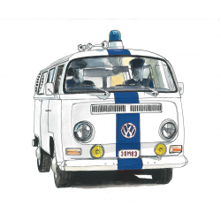 VW Volkswagen Combi T2 Police
