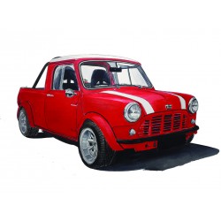 Mini Morris Pick-up rouge