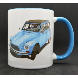 Mug Citroën Dyane bleue