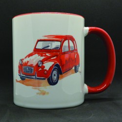 Mug Citroën 2 CV rouge