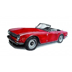 Triumph TR6 Rouge