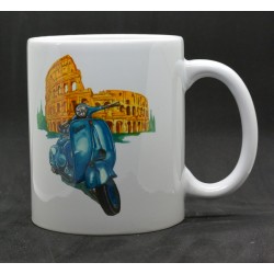 Mug - Vespa bleue Rome