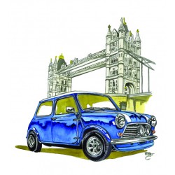 Mini Morris Bleue London