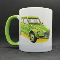 Mug Citroën Dyane verte