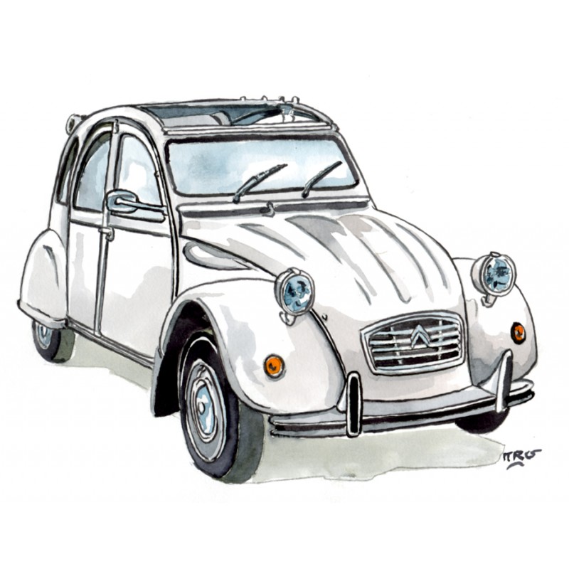 Citroën 2 CV blanche